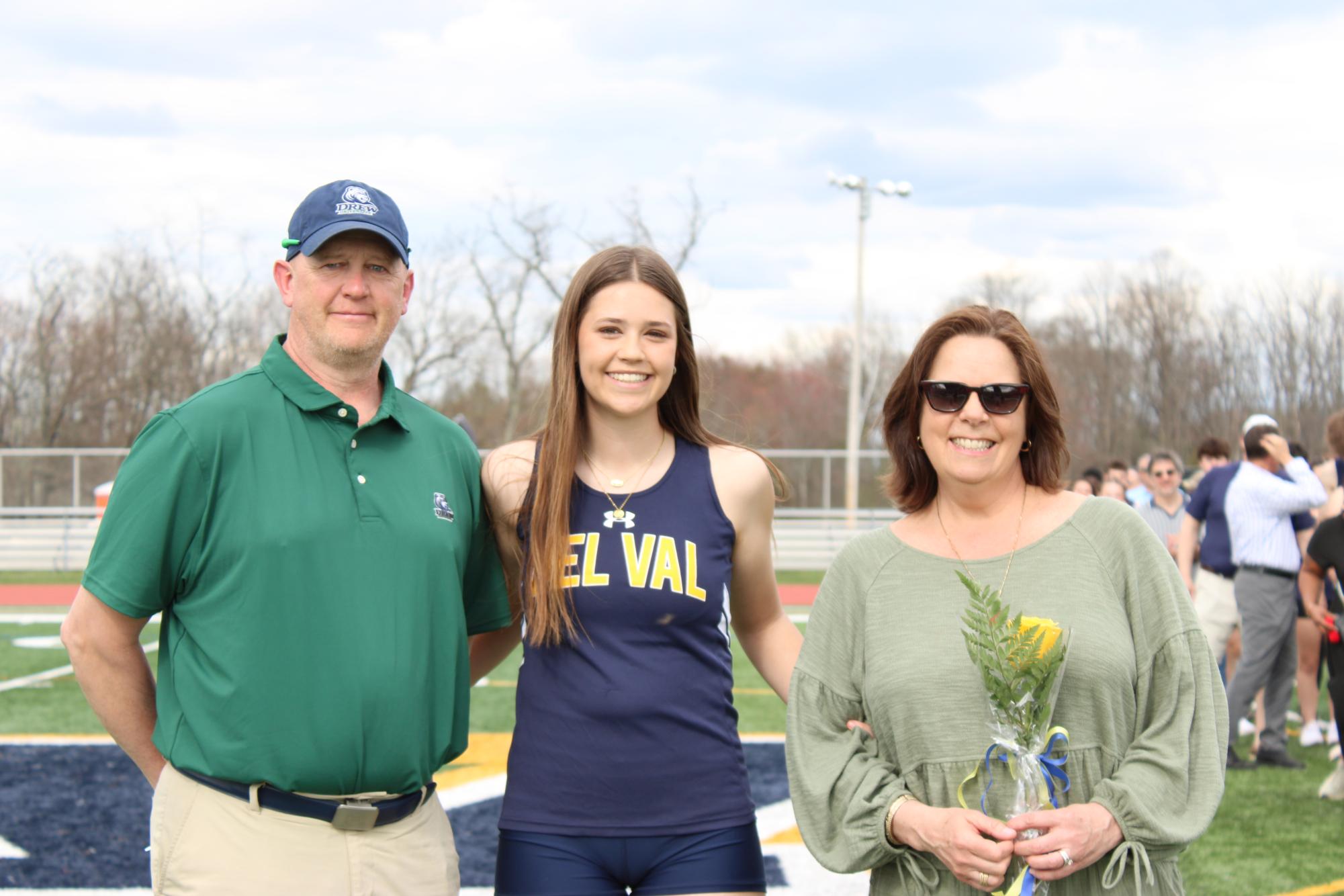 With spring sports kicking off, the track team recognized its senior athletes at its only home meet of the season.
