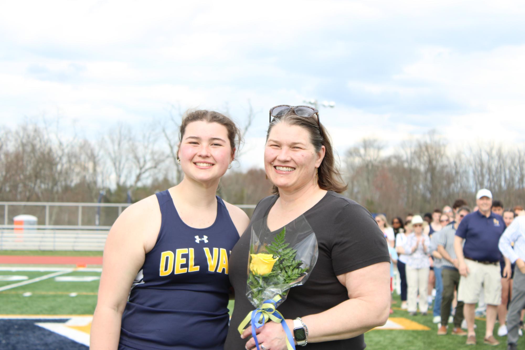 With spring sports kicking off, the track team recognized its senior athletes at its only home meet of the season.