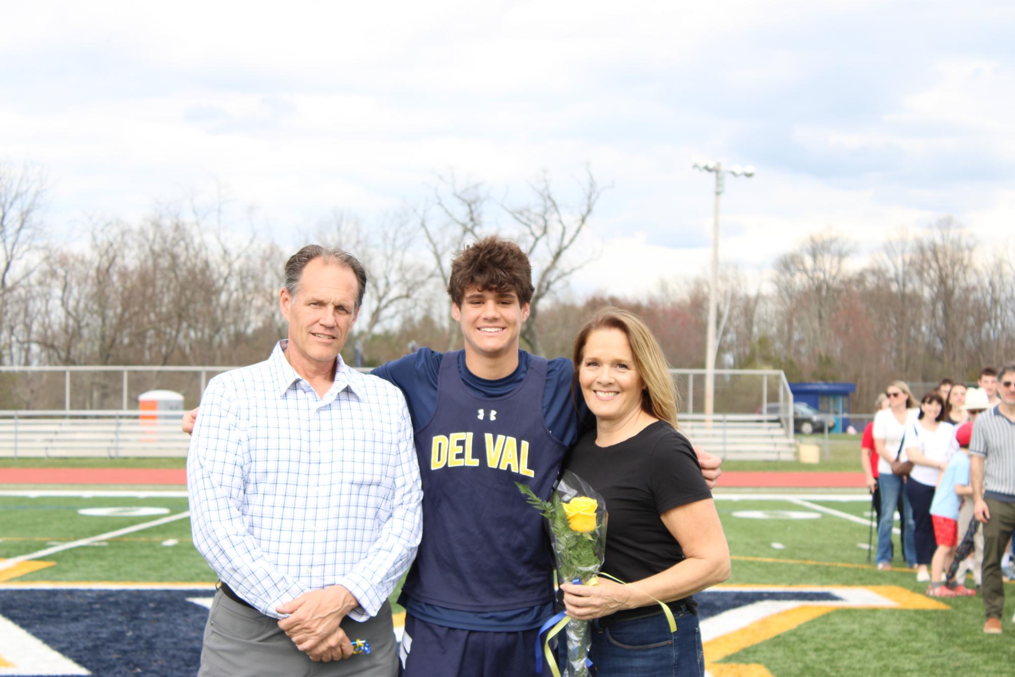 With spring sports kicking off, the track team recognized its senior athletes at its only home meet of the season.