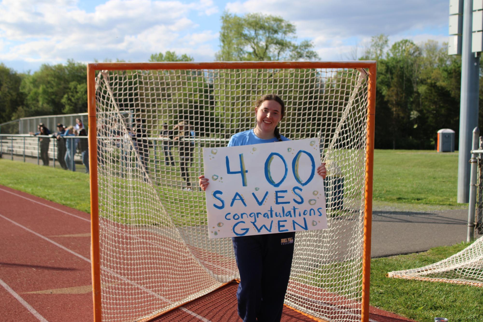 Out of the net: lacrosse player Gwen Taffera surpasses 400 saves