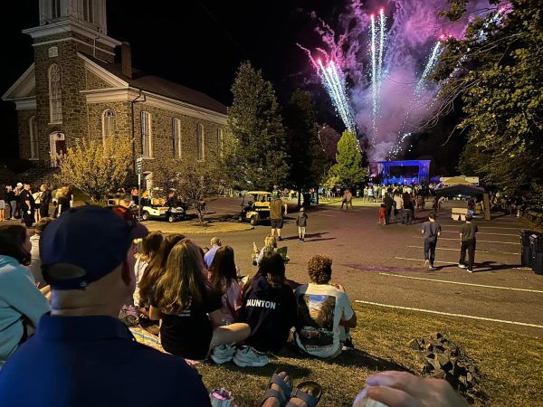 Spectators of the 2024 Milford Alive! watch the firework show to conclude the day's festivities. At this year's Milford Alive!, fireworks will begin at dark.
