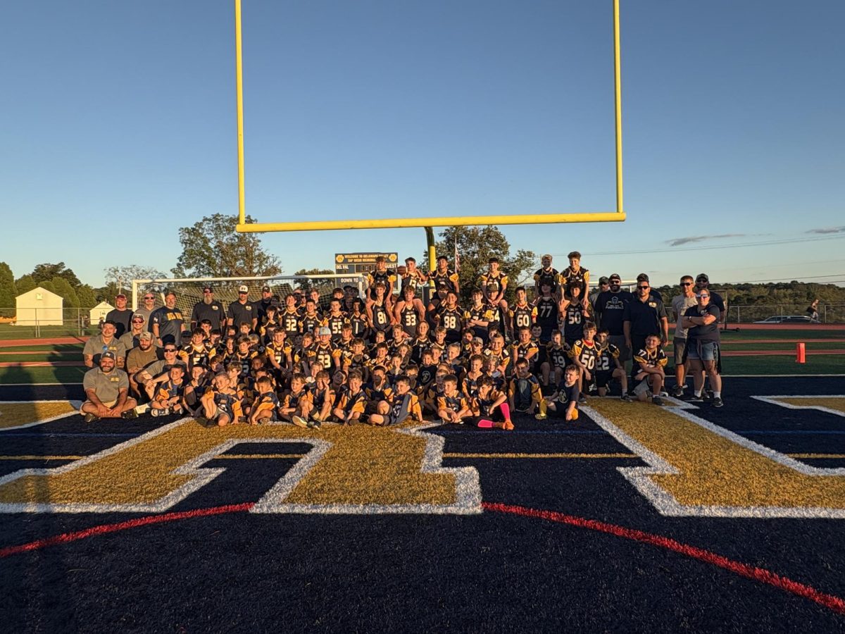 Del Val's future Terriers gathered before the game.