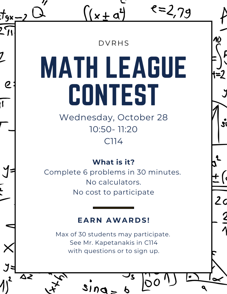 Kapetanakis announces the return of the math league. He was excited to bring back the contest after five years.