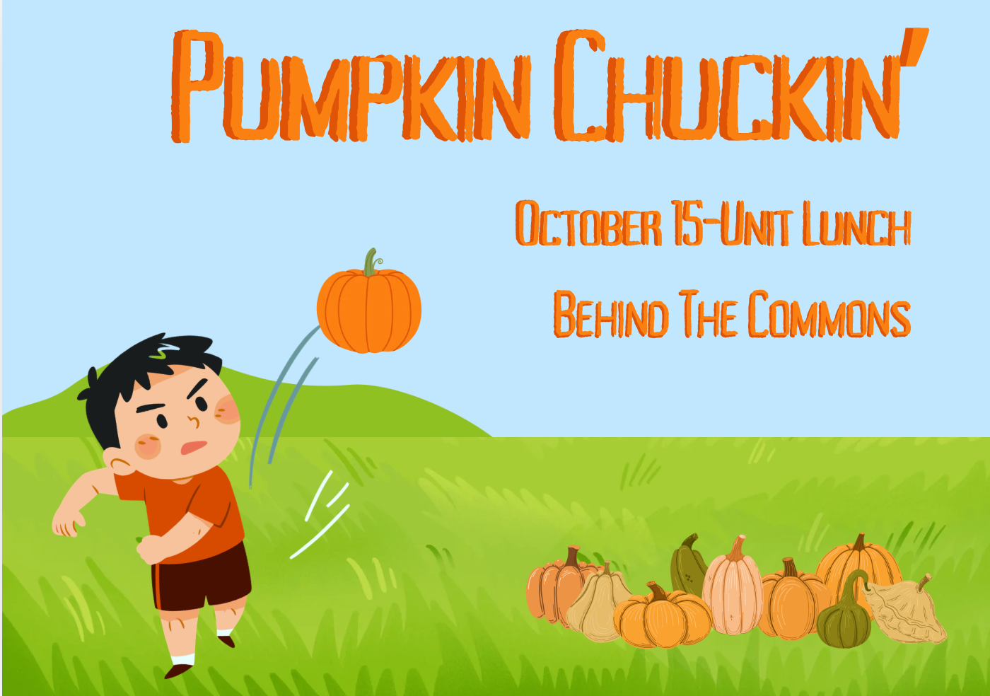 Del Val Student Council offers new "Pumpkin Chuckin'" event.