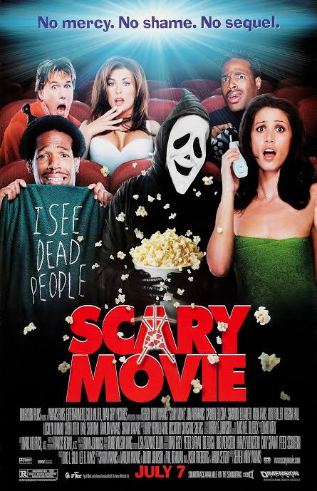 The poster for "Scary Movie." The film parodies several popular 90s horror movies. (Photo via Miramax)